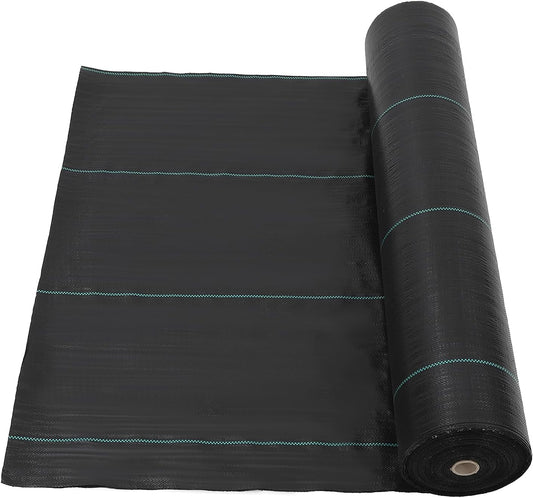 6.5ft x 300ft Premium 3oz Pro Garden Weed Barrier Landscape Fabric, Durable & Heavy-Duty Weed Block Gardening Mat, Easy Setup & Superior Weed Control, Eco-Friendly & Convenient Design
