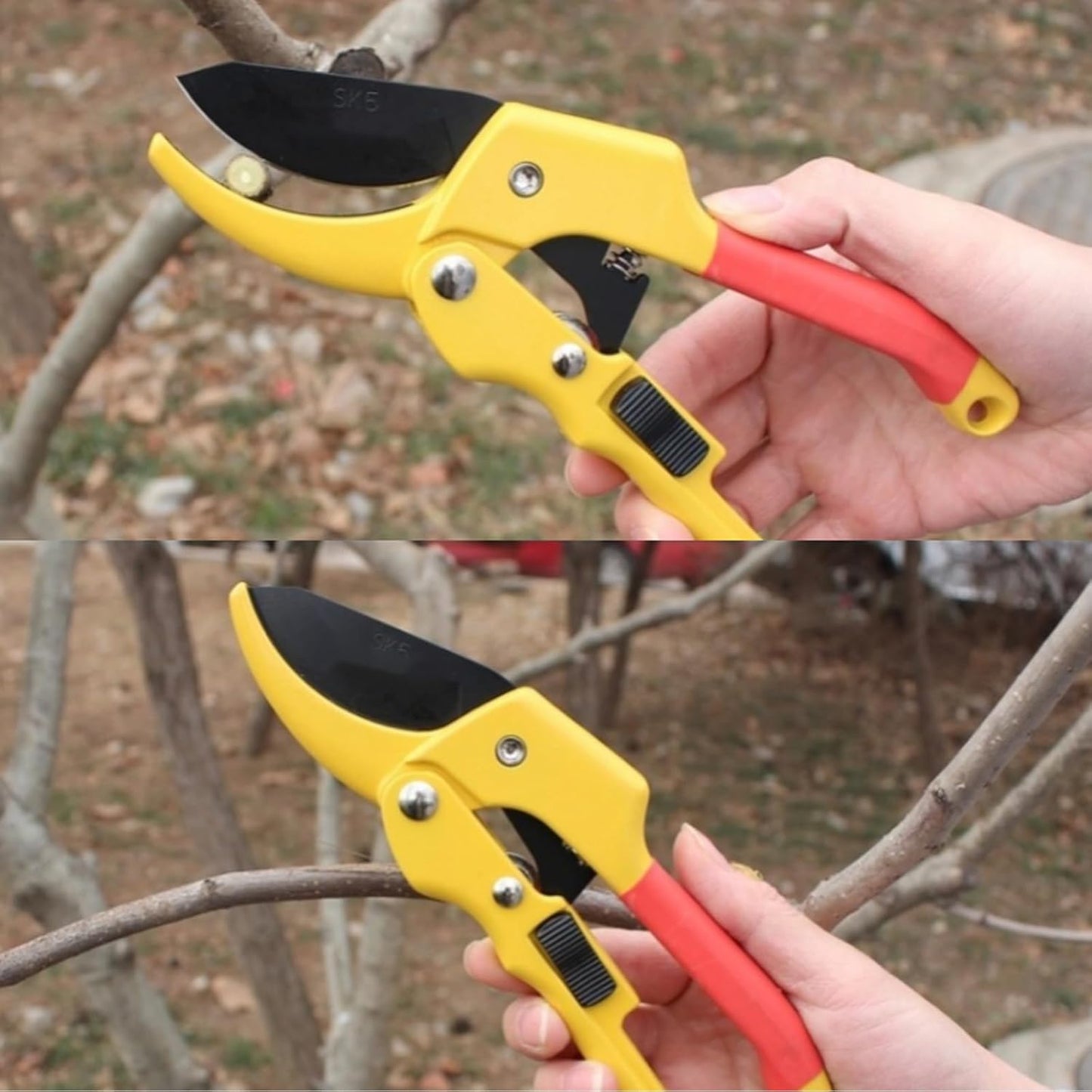 Garden clippers, premium Germany pruners, Work 3 times easier, professional pruning shears, cutting rose, flower, hedge, stem, tree, Sharp gardening scissors, Arthritis weak hand snips (Japanese, 1)