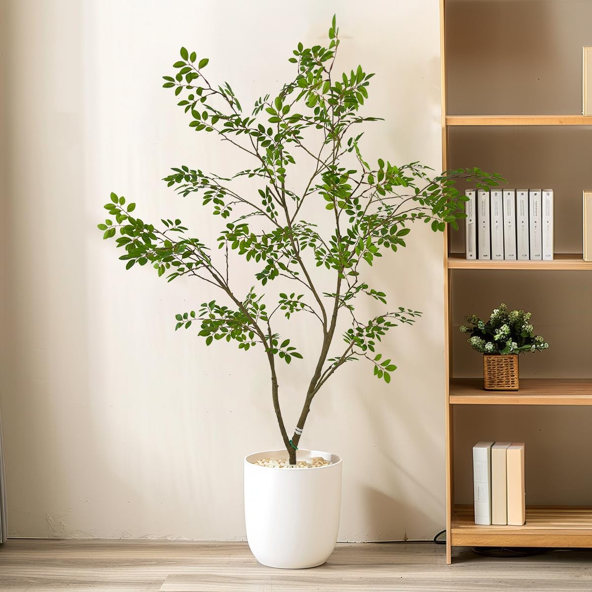 Artificial Elm Tree Faux Elm Tree 6ft Tall Fake Plant in Pot Fake Silk Tree Faux Plants Indoor