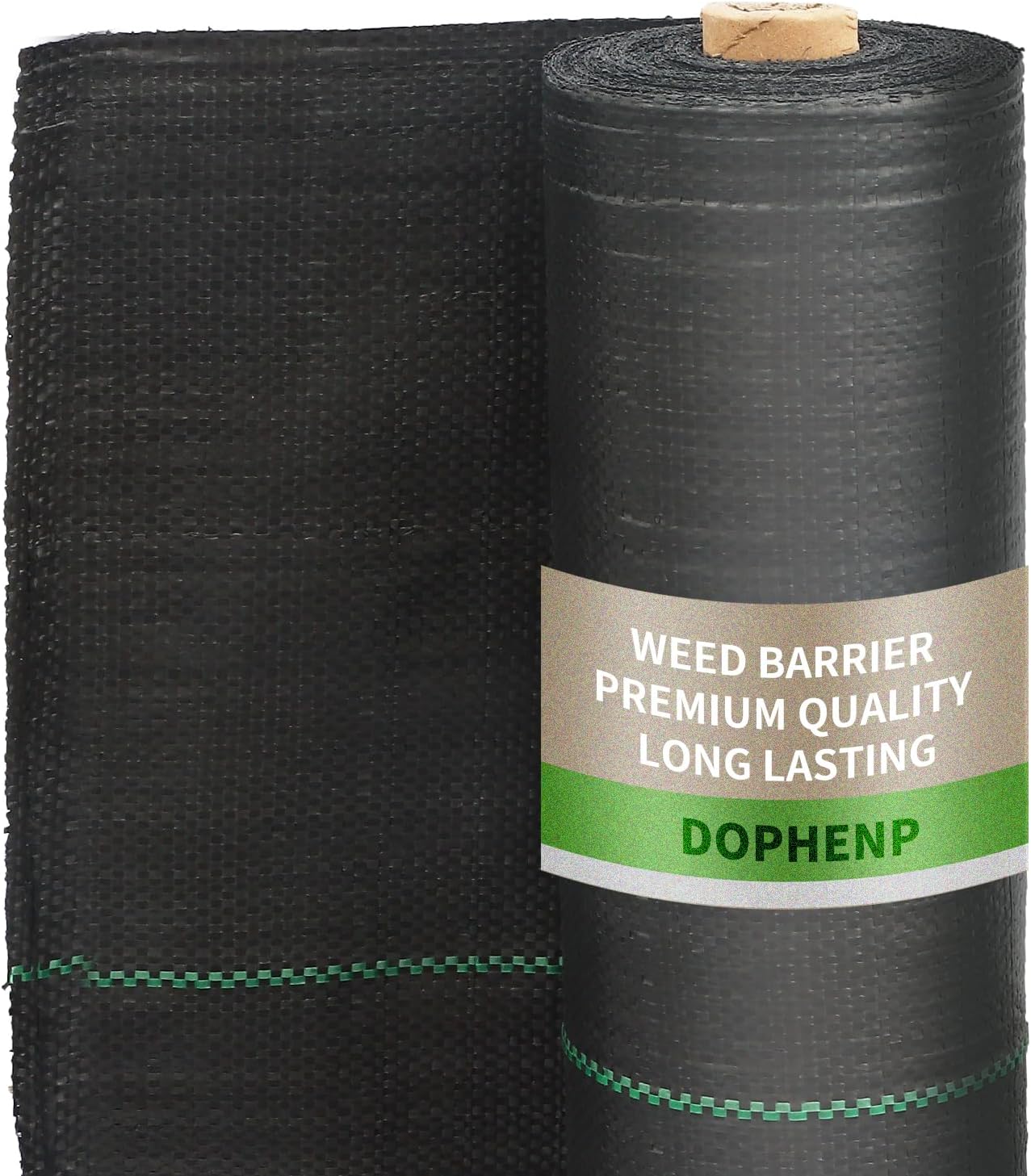 3x100ft 3.2OZ, Weed Barrier Landscape Fabric Heavy Duty, Woven Weed Control Fabric, High Permeability Good for Flower Bed, Geotextile Fabric Underlayment, Driveway (6ft*100ft)