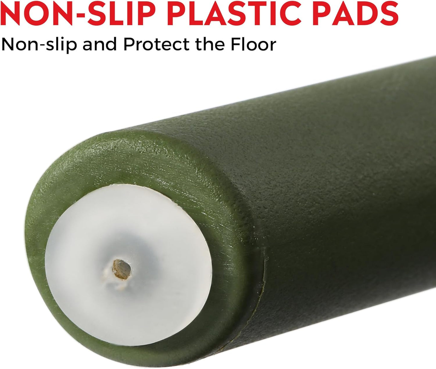 5-Piece Outdoor Dining Set, HDPE Patio Square Bistro Table and Stackable Chairs Sets for 4, Patio Furniture All Weather for Backyard Poolside, Olive Green