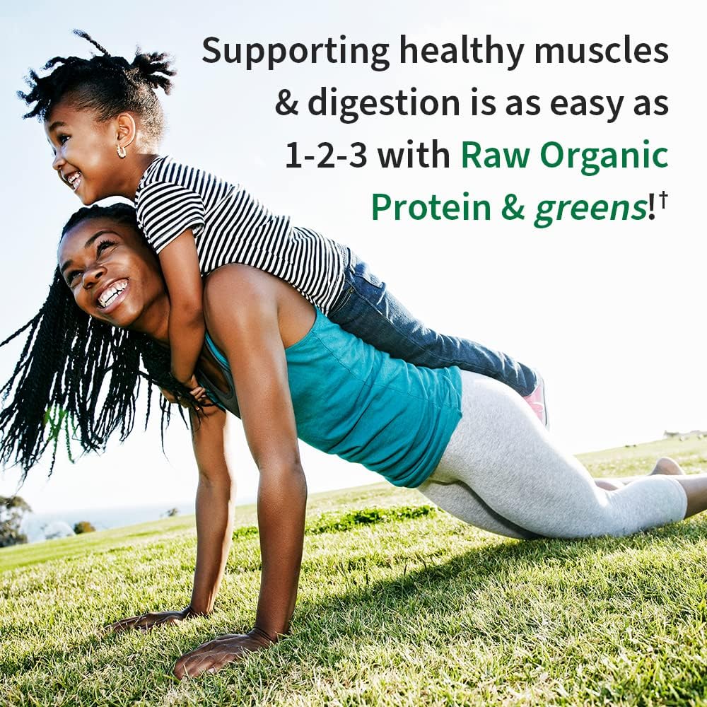 Garden of Life Raw Organic Protein & Greens Lightly Sweet, Vegan Protein Powder for Women and Men, Plant and Pea Protein, Greens, Probiotics, Gluten Free Low Carb Shake Made Without Dairy 20 Servings