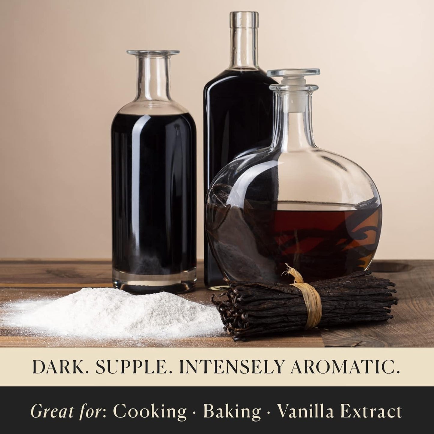 10 Organic Madagascar Whole Vanilla Beans, Grade A Pods, Premium Vanilla Beans for Making Extract & Baking - Cook’s