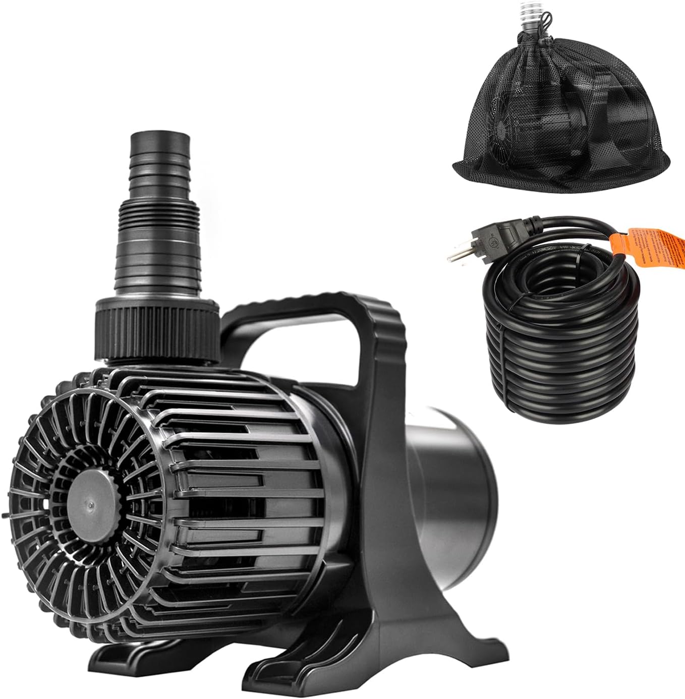 OYO WATER Outdoor 3000gph-155W 32.8FT Pond Water-fall & Kio Fish Fountain-s &Garden Pump Submersible IPX8: Long 32.8FT Cord Smart-er & Quieter Duck & Yard Ponds Pumps, 1 Barrier Pump Bag