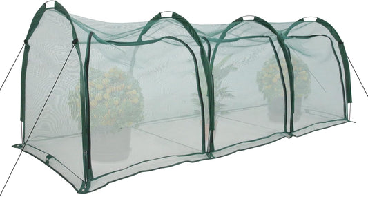 Flexible Net Grow Tunnel - Garden Greenhouse Mesh Cover Growhouse Cloche for Protecting Fruit Vegetables Plants Cultivation (3M)