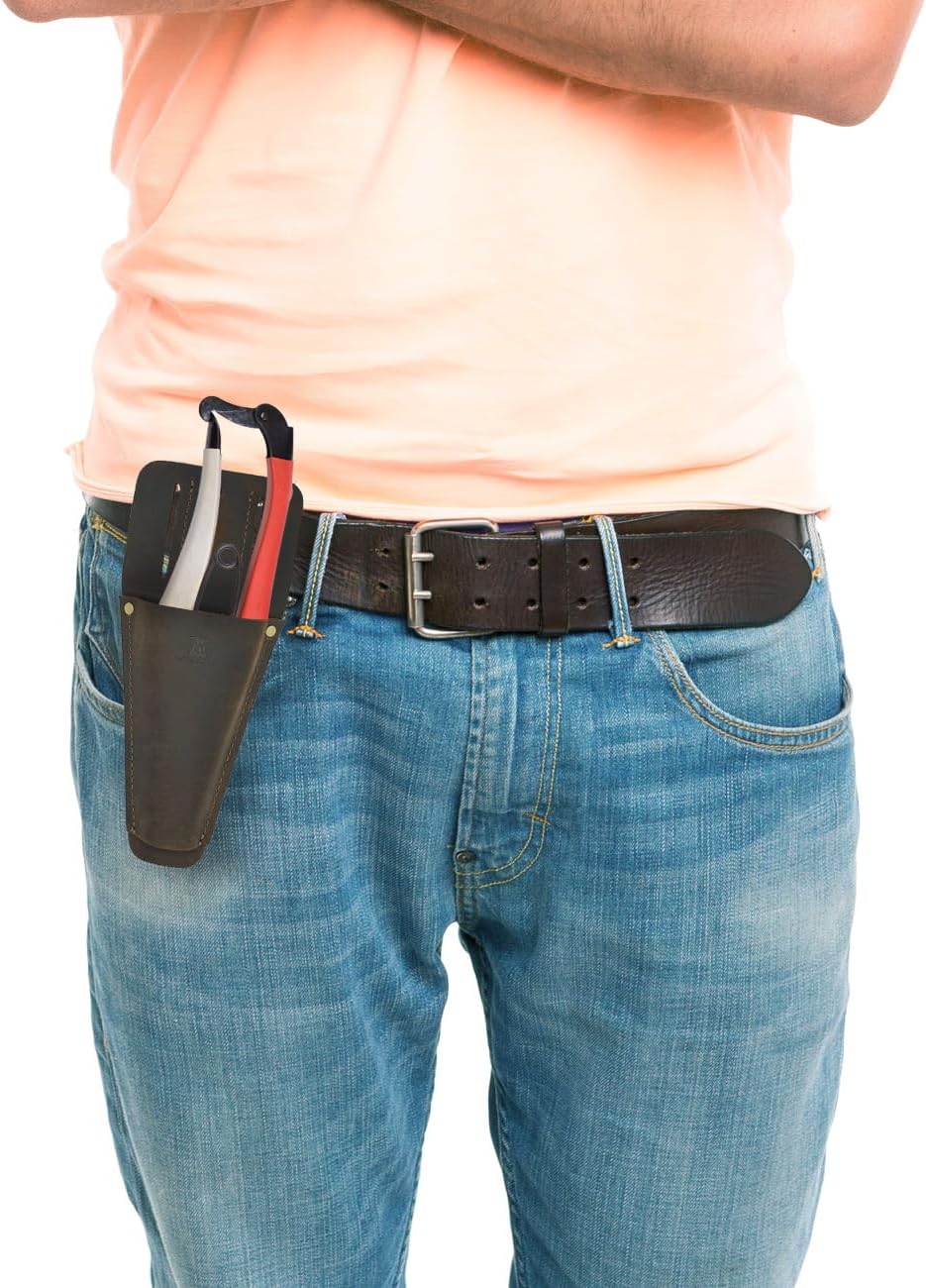 Garden Leather Pruner Sheath,Tool Holster for Gardening Pruning Shears,Durable Scissor Protector Cover