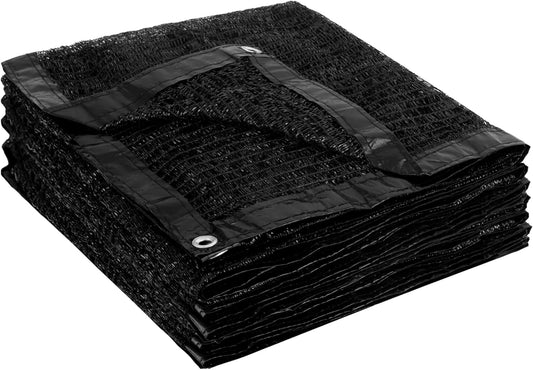 Garden expert 50% Sun Shade Cloth 10x15ft Mesh Tarp with Grommets for Plant Cover Patio Canopy Garden Pergola Greenhouse Car Barn Kennel Black