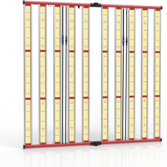 AGLEX 1000W LED Grow Lights, Full Spectrum Grow Light with UV IR, Daisy Chain Plant Bar Style Grow Light Foldable & Dimmable for Indoor Growing Commercial Hydroponic Growing Lamp 6x6ft Core Coverage