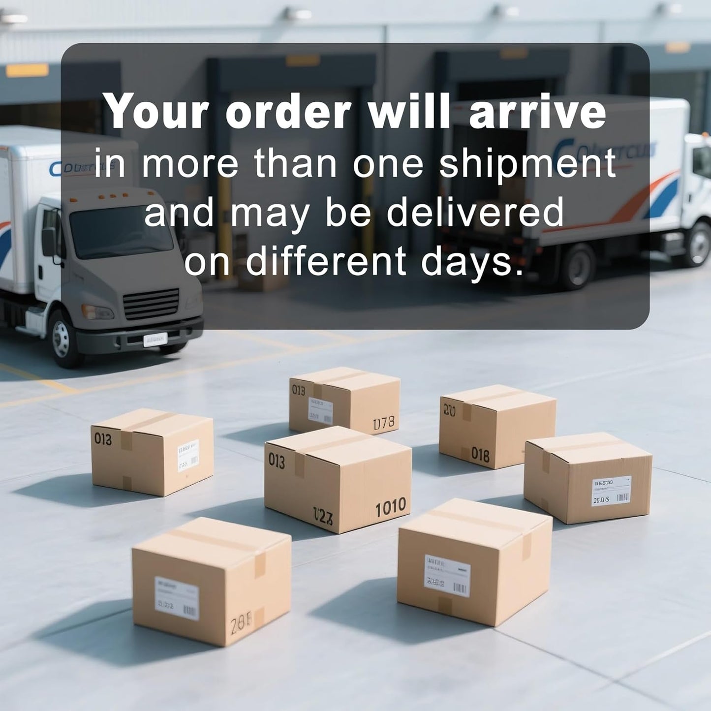 7-Piece Outdoor Dining Set, 48'' Round Table with 6 Stackable Chairs All Weather Furniture Set - Beige Grey