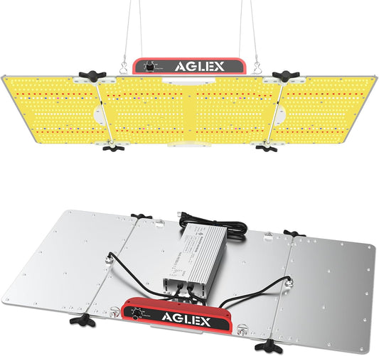 AGLEX K4000 LED Grow Light, 2024 Upgraded Grow Light with Daisy Chain & Dimmable, Full Spectrum Plant Grow Lights for Hydroponic Indoor Plants Seeding Veg Flower Growing Lamps 5X6 FT Grow Tent