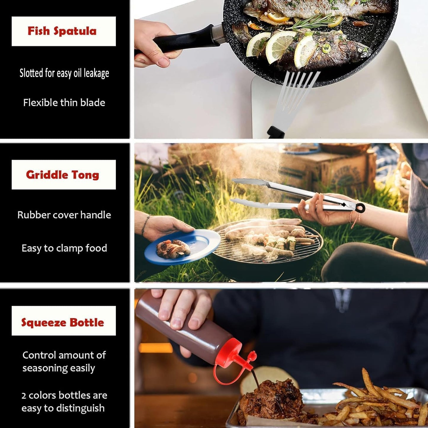 Griddle Accessories Kit of 20, HaSteeL Heavy Duty Metal Spatula Set, Stainless Steel Teppanyaki Tools for Flat Top, Barbecue Grilling Indoor & Outdoor, Melting Dome, Burger Turner, Dishwasher Safe