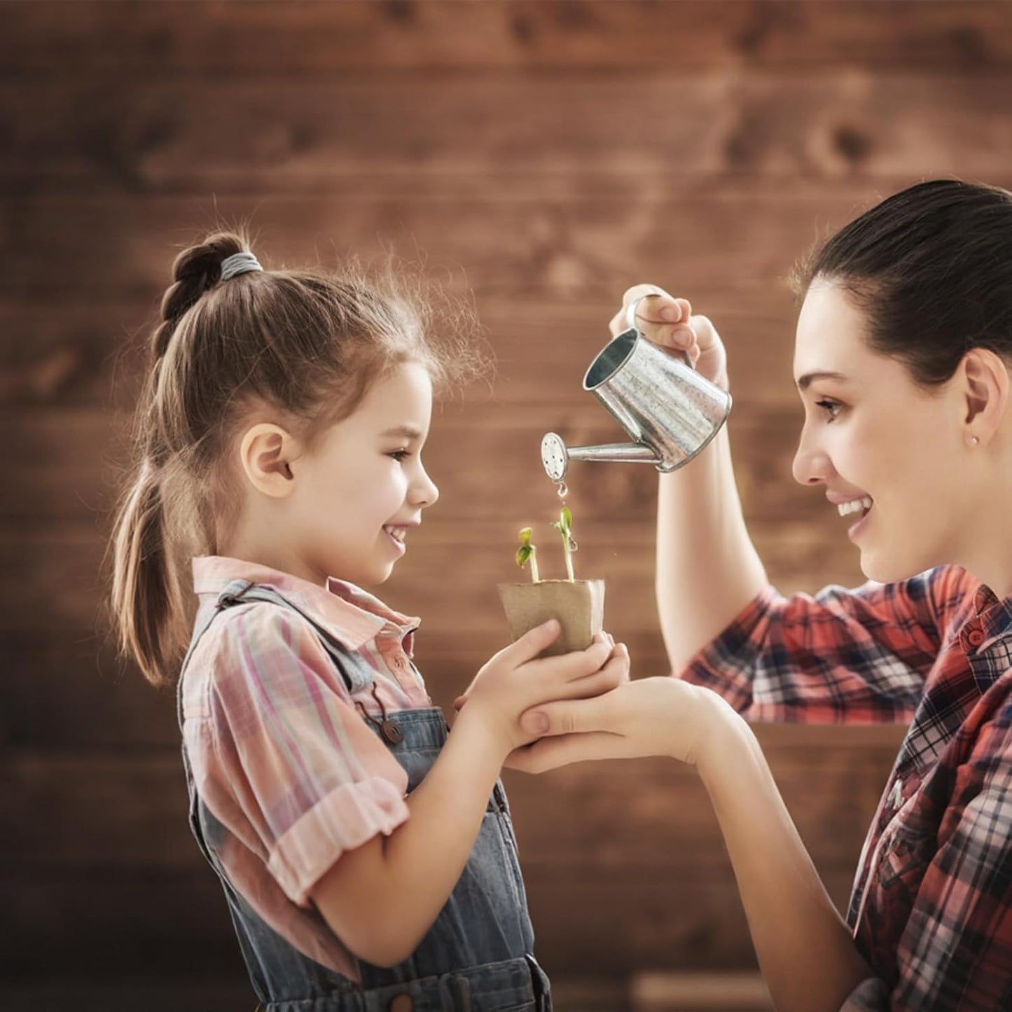 3in Square Biodegradable Peat Pots for Seed Starting, Plant Nursery Pots with (12)