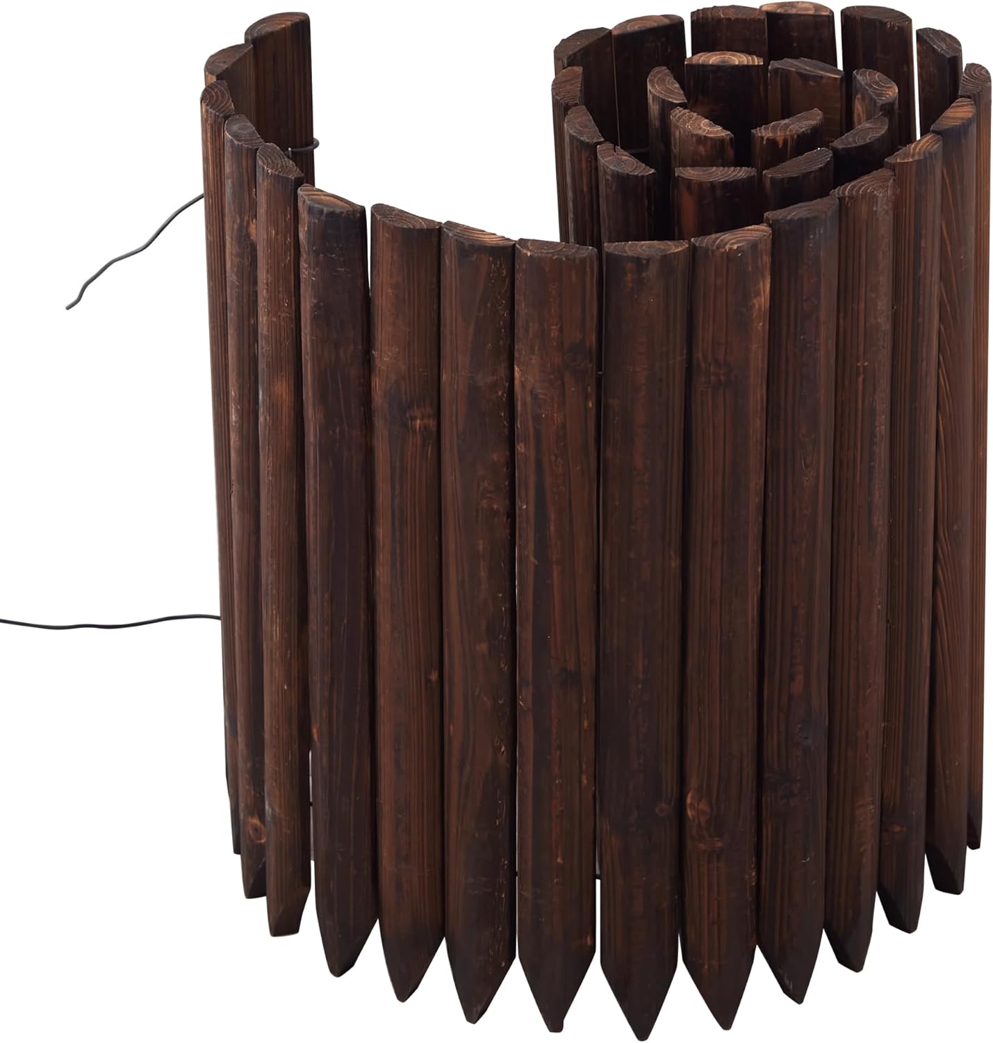 Garden Edging Border Garden Fence Wood Fence Border for Yard Patio Path Edging Decorative Landscape Edging Flower Bed Fence.15.7" H-2pcs