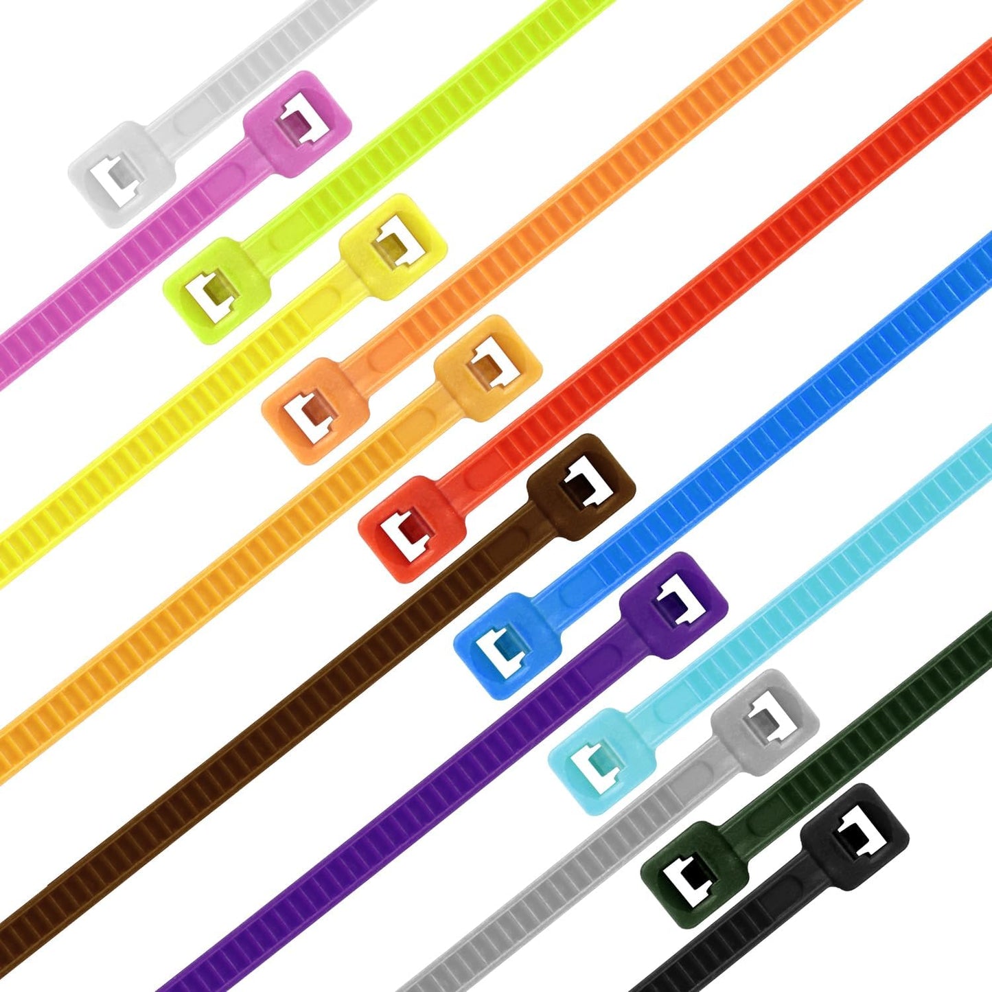 14 Inch Zip Ties Red 1000 PCS, 40 Lbs- Heavy Duty Tensile Strength, Nylon PA66 UV Resistant Cable Ties for Indoor and Outdoor Use - Ideal for object bundling and fastening