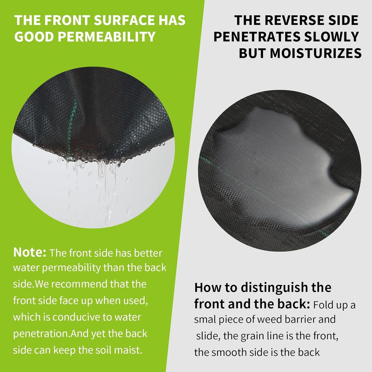 3x100ft 3.2OZ,Weed Barrier Landscape Fabric Heavy Duty, Woven Weed Control Fabric, High Permeability Good for Flower Bed, Geotextile Fabric Underlayment, Driveway (4ft*100ft)