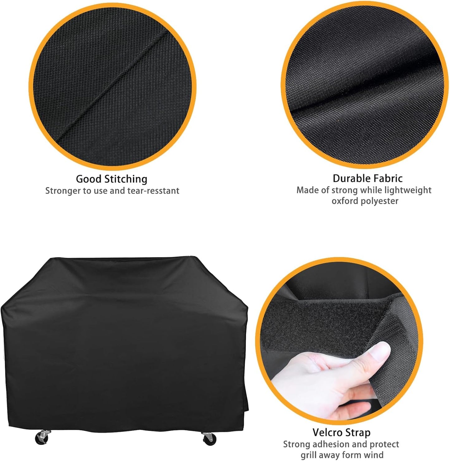 Grill Cover for Royal Gourmet Grill CD2030AN CD2030X SG6002 GA5401T, 59 inch CR5903 Heavy Duty Waterproof UV Resistant Cover, Outdoor Barbeque Grill Accessories