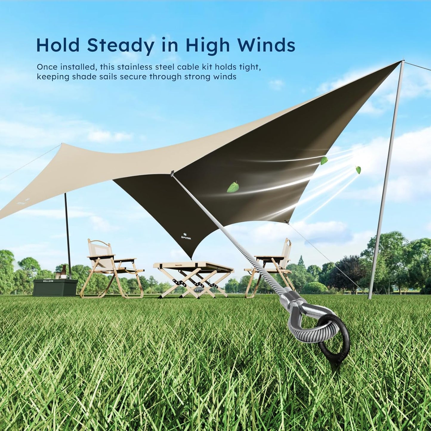 1/8 Inch Stainless Steel Cable 200FT, 7x19 Strand Wire Rope Kit with Thimbles, Clips & Aluminium Sleeves for Plants Climbing, Deck Fence Railing, String Light Haning and DIY Projects