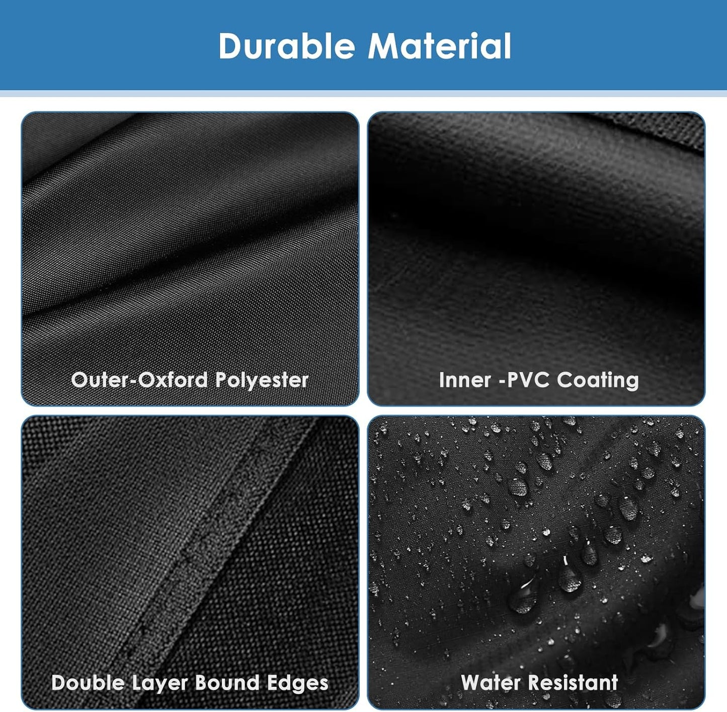 Griddle Cover for Royal Gourmet PD3001 3-Burner Propane Gas Griddle with Collapsible Stand, 600D Heavy Duty Wateproof UV Protected Cover for Scissor Legs Griddle, 44" x 24" x 30"