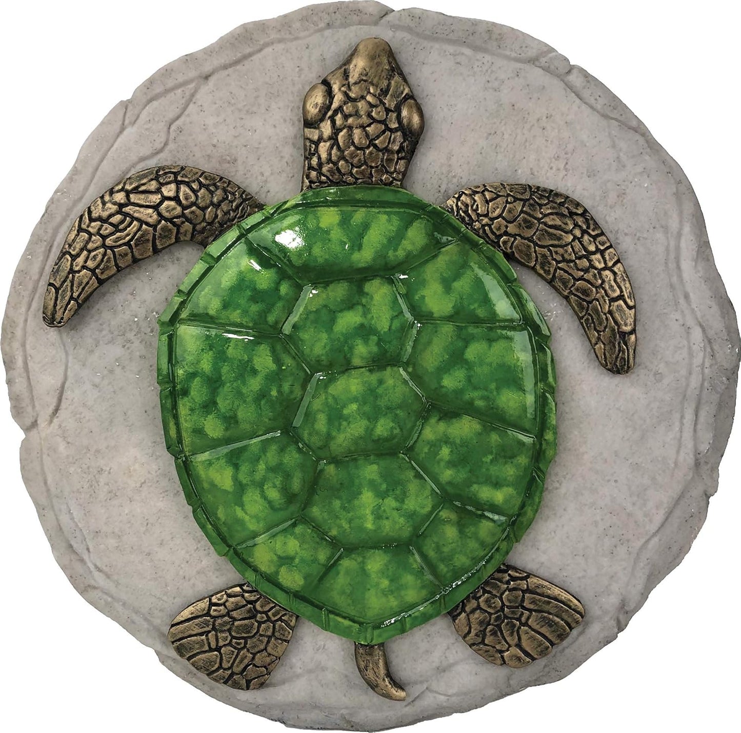 Spoontiques -Garden Décor - Turtle Stepping Stone - Decorative Stone for Garden