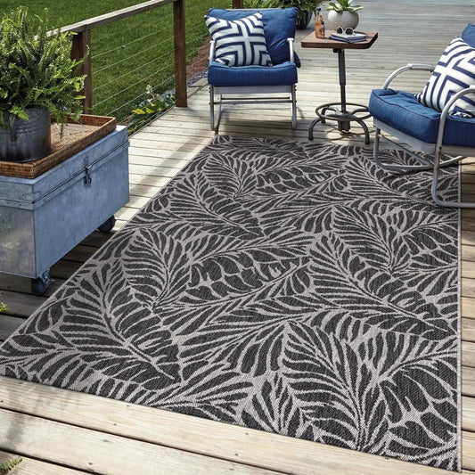 Keen Home Design Terrace Outdoor Area Rug - 6x9 Washable Indoor/Outdoor Rug for Patio, Kitchen, Balcony, Beach, Garden, Deck and Porch, Size: 6'x8'10"