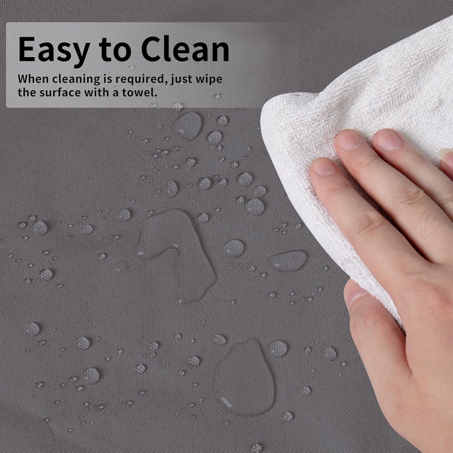 Easy-Going Patio Heater Cover with Zipper and Storage Bag, Waterproof Outdoor Heater Cover Dustproof, UV-Resisant, Wind-Resistant (89" H x 33" D x 19" B, Grey)