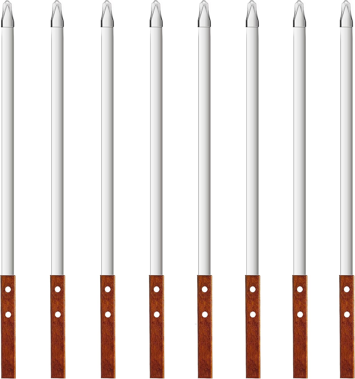 23.6 Inch Skewers for Kabobs 0.62 Inch Wide Kebab Skewer 8 Pack Reusable Metal Skewers for Grilling Long Kebab Stick Large Size Heavy Duty Kabob Sticks BBQ Skewer Set Stainless Steel.