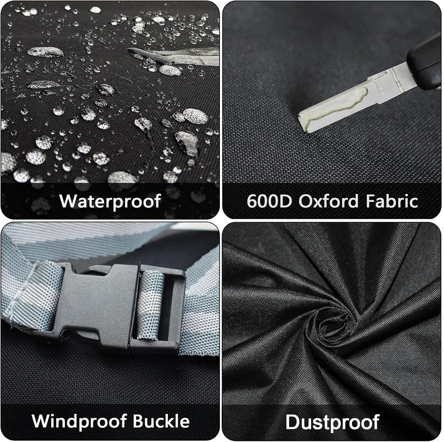 Grill Cover for Cuisinart CGG-403 3-in-1 Portable Pizza Oven - CGC-103 3-in-1 Pizza Oven Grill Cover - Heavy Duty Waterproof 600D Oxford Fabric