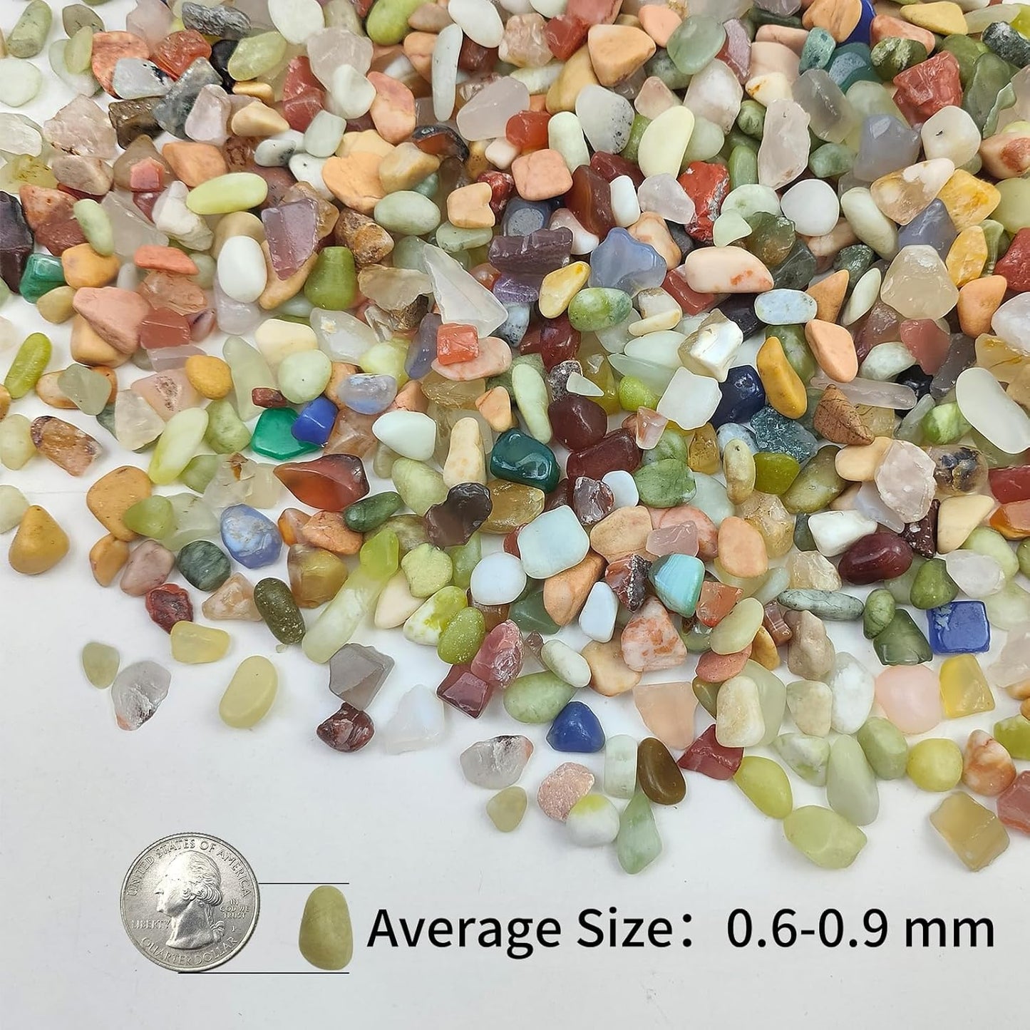 2LB Colorful Pebbles for Succulent, 3/8 Inch Natural River Rocks for Plants, Natural Decorative Polished Pebbles for Cactus,Vases, Planters,Outdoor Gardening and Indoor Plants