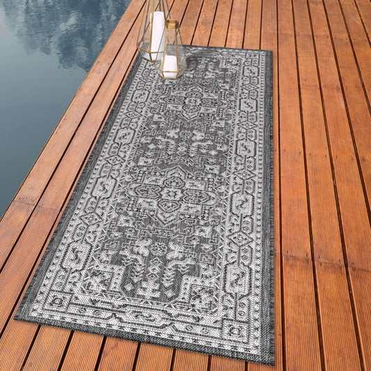 Keen Home Design Terrace Outdoor Runner Rug - 2x8 Washable Indoor/Outdoor Rug for Patio, Kitchen, Balcony, Beach, Garden, Deck and Porch, Size: 2'2"x7'7"