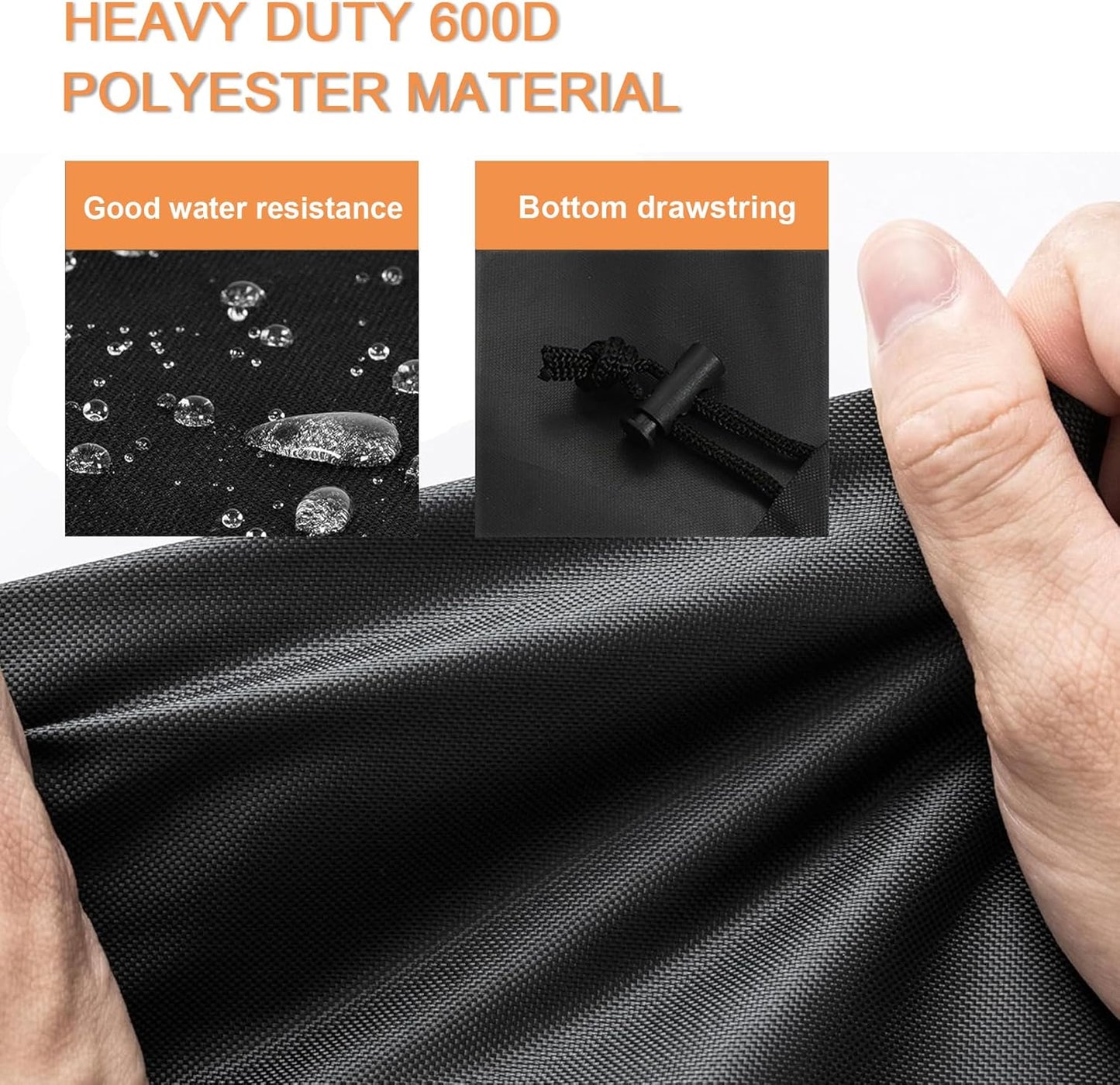 Grill Cover Fits for NXR 3 Burner Portable Gas Grill, 600D Heavy Duty 25'' Outdoor BBQ Cover for Nexgrill 820-0007GE Tabletop Gas Grill, 25" L x 18" W x 15" H