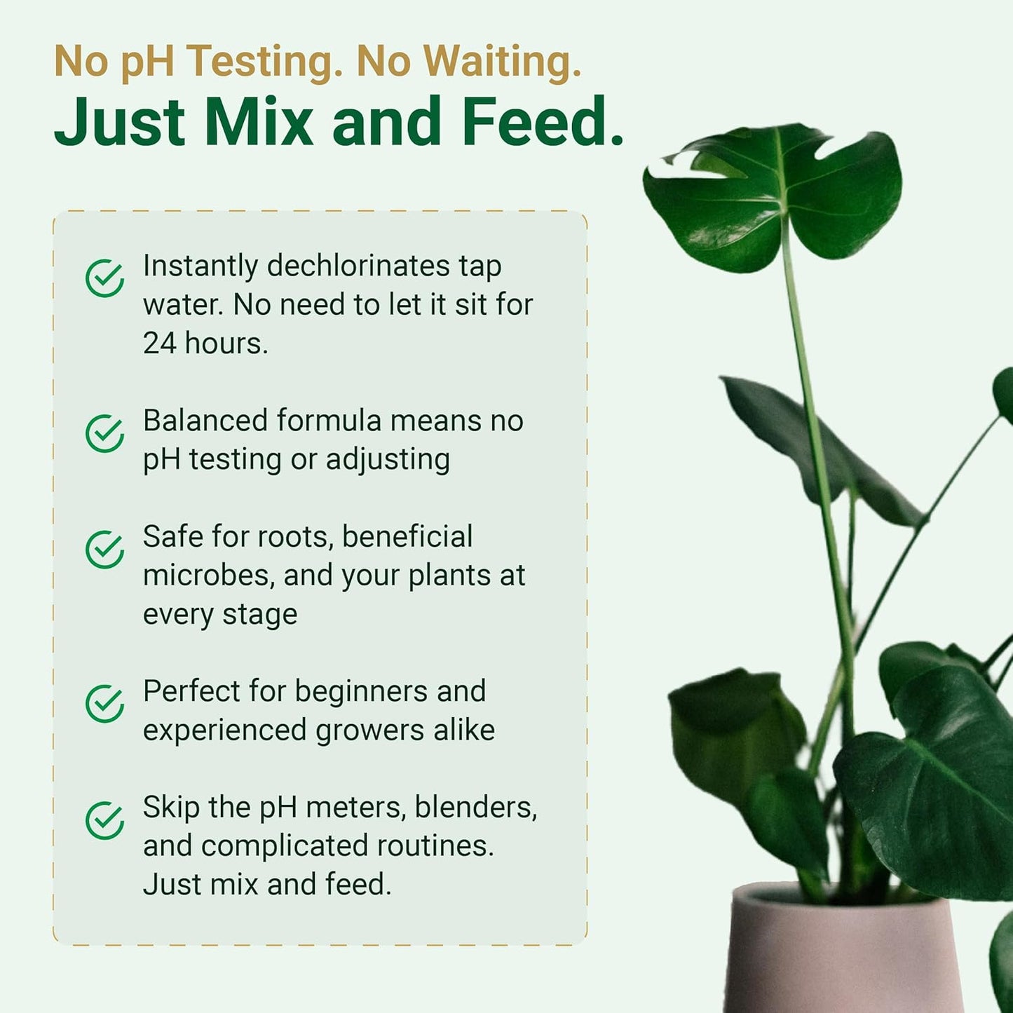 1L Gold Leaf All-in-One Liquid Fertilizer – pH Balanced, Instantly Dechlorinates, No Additives Needed – for Soil, Hydroponics & Coco – Bigger Blooms, Higher Yields, Complete Plant Nutrition