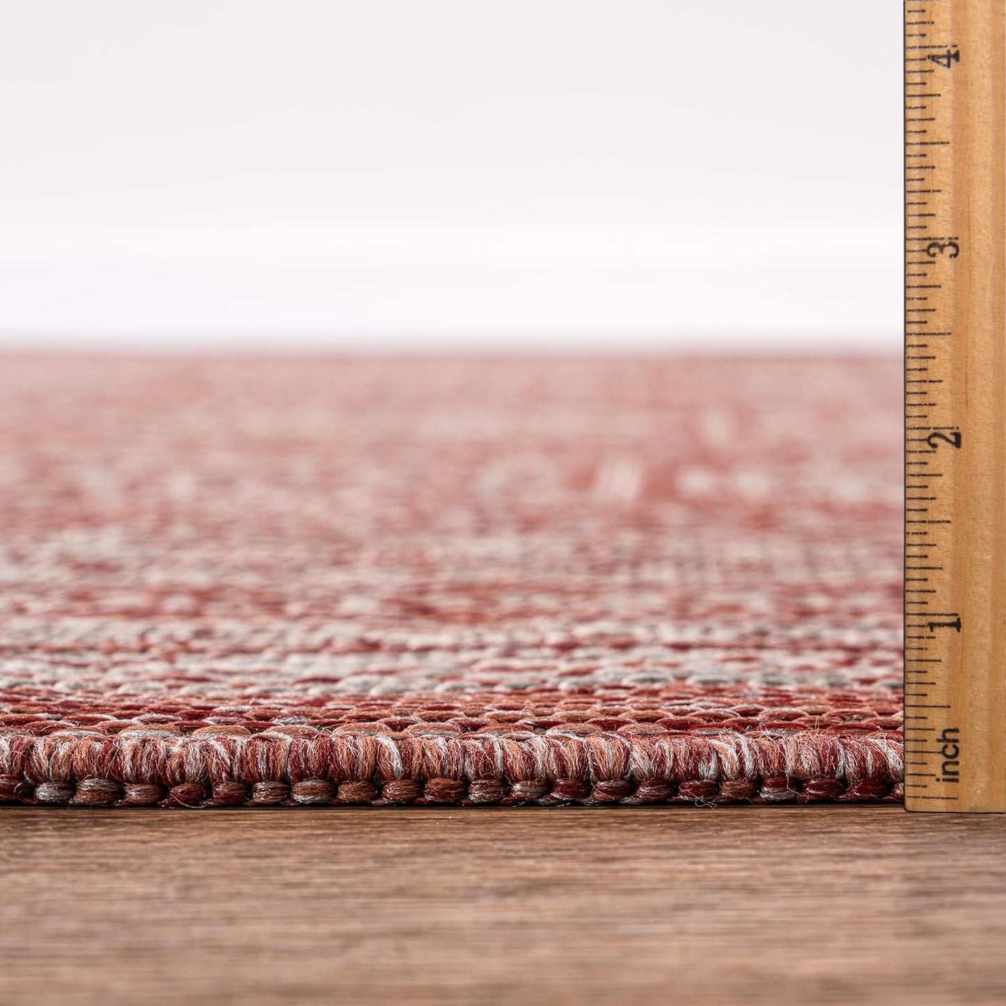 Keen Home Design Terrace Outdoor Round Rug - 5ft Round Washable Indoor/Outdoor Rug for Patio, Kitchen, Balcony, Beach, Garden, Deck and Porch, Size: 5'3" Round