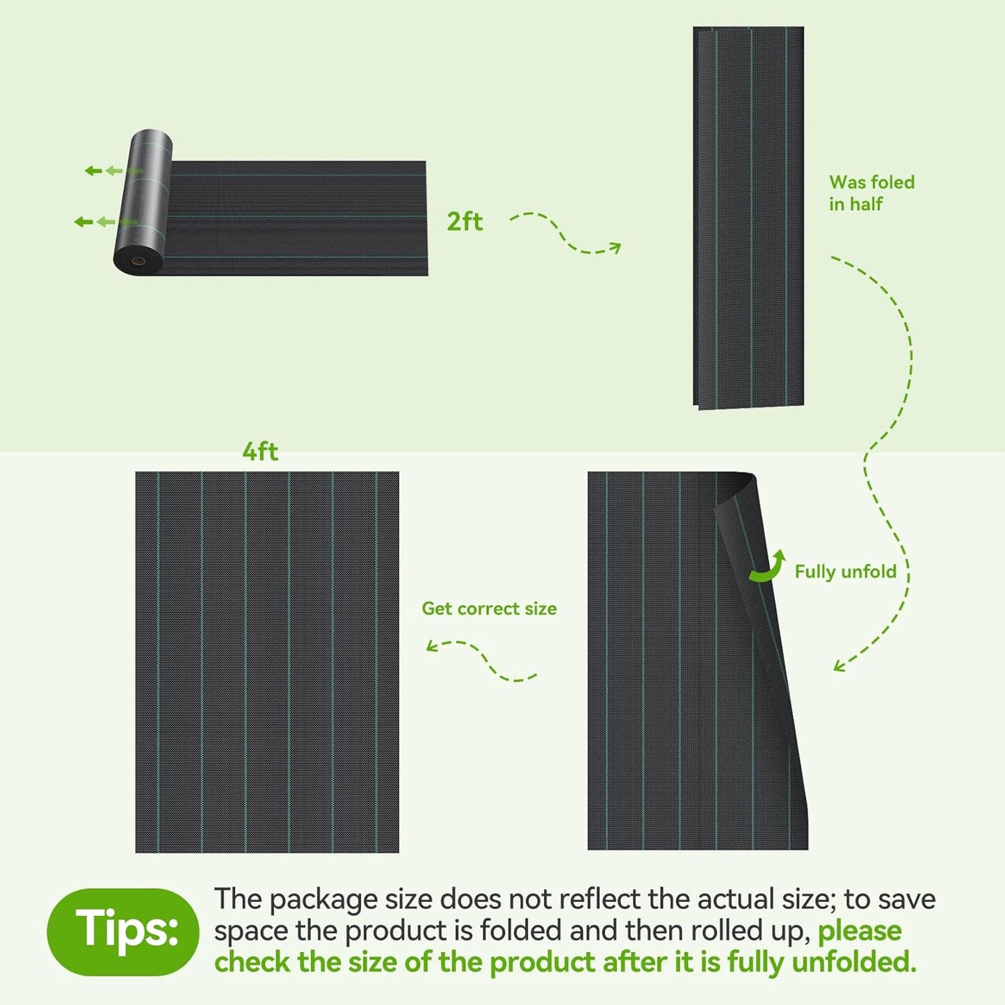 4ftx300ft Weed Barrier Landscape 3.2oz Fabric Heavy Duty, Woven Weed Control Cloth, Woven Geotextile Fabric for Underlayment, Gardening Ground, Commercial Driveway Weed Block Cover Mat