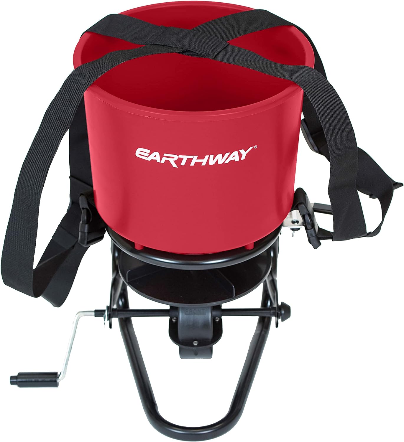 EarthWay 3100 40 LB (18 KG) Professional Chest Mount Hand Crank Broadcast Spreader Including Even Spread Technology, Comfortable & Adjustable Harness Strap and Rain Cover