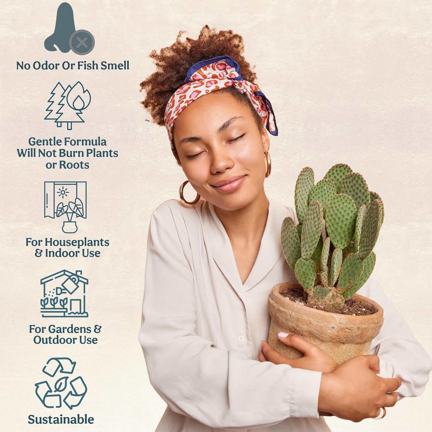 All-In-One Organic Succulent Fertilizer, Cactus Fertilizer, Succulent Plant Food, Bonsai & Cactus Food, 3 lb bag = 75 Single Servings, Fast & Slow Release feeds up to 300 plants for 8months