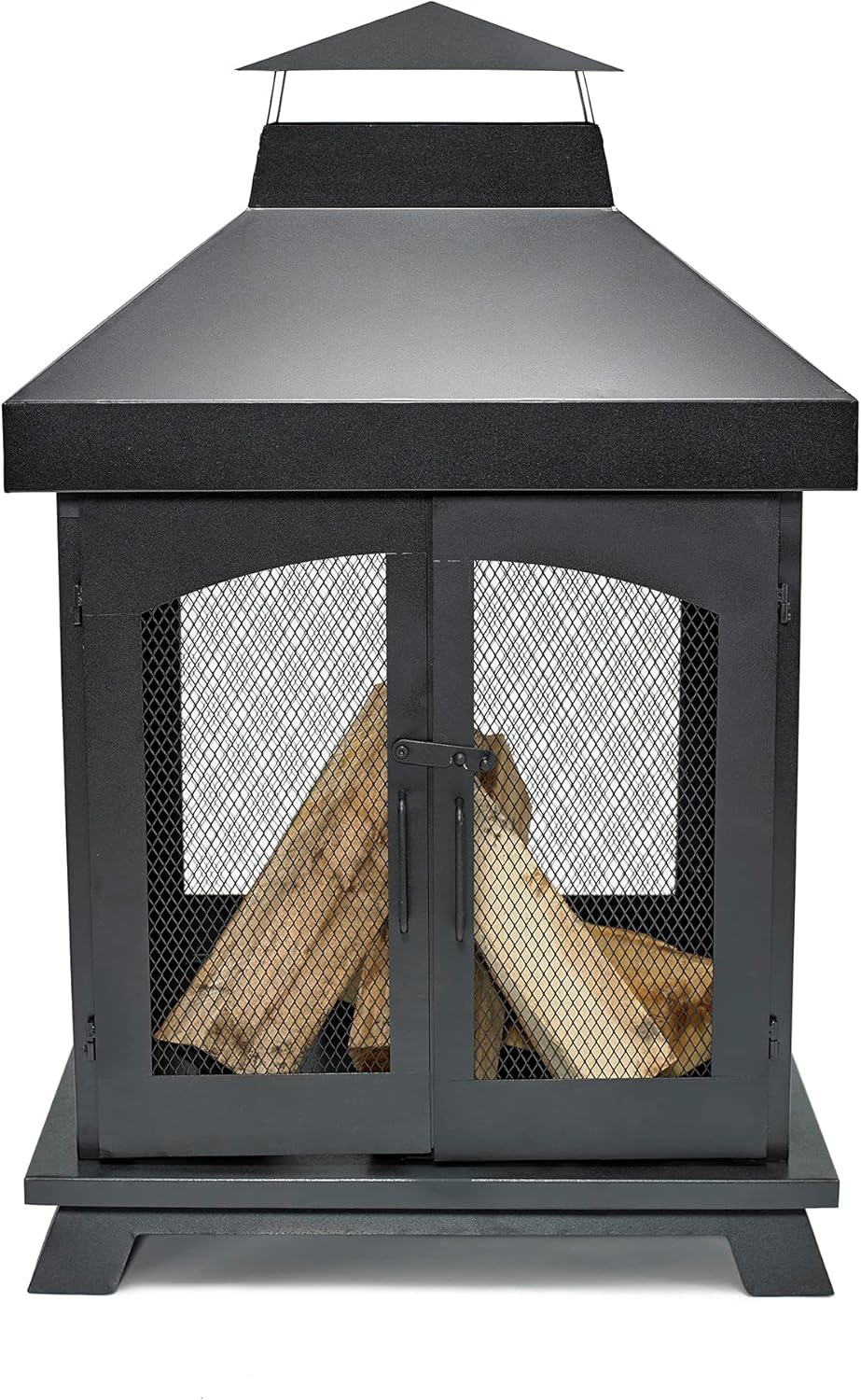 Endless Summer 45" Wood Burning Steel Outdoor Fireplace