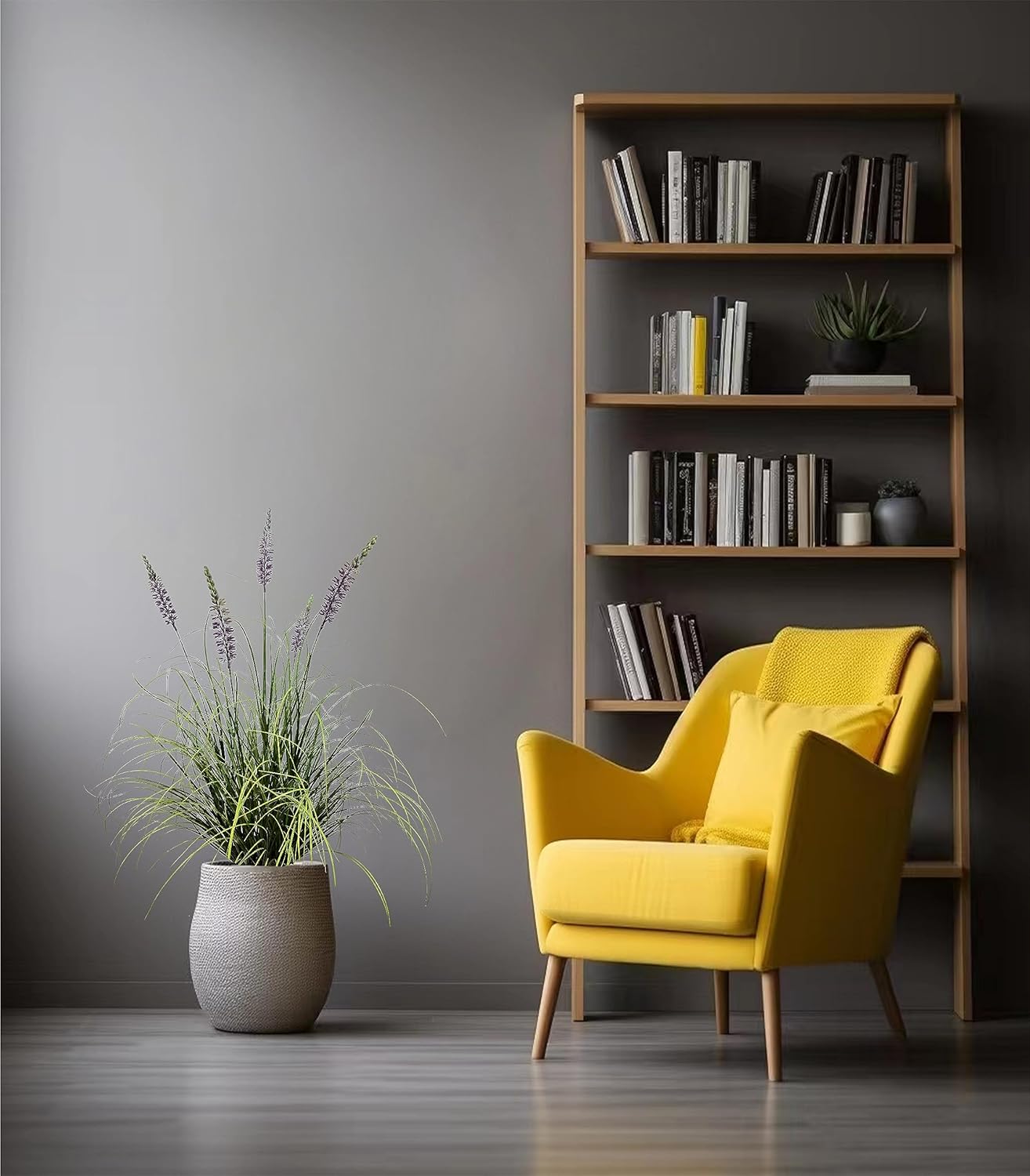 Artificial Plant 35in(1pack) Tall Artificial Lavender Plant,Faux Plants Indoor Home Decorative Artificial Plants & Flowers in Pot Fake Plant, House Plant Indoor