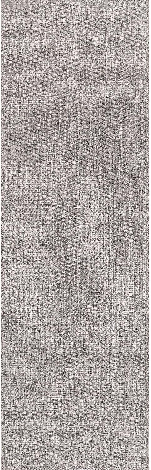 Easy Jute Runner Rug 2x7 Indoor Outdoor Natural Rugs Solid Fiber Rug Woven Area Rug Boho Easy Clean Inside Carpet for Living Room Bedroom Dining Room Hallway or Outdoor Patio Porch (2 X 7 Silver)