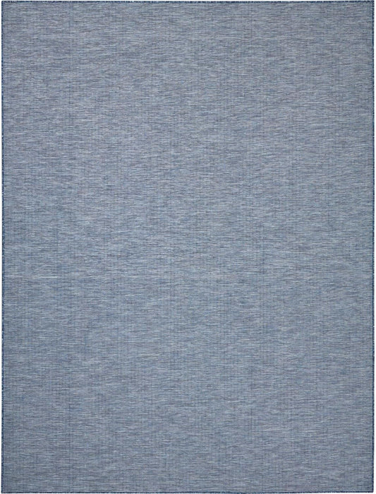Nourison Positano Indoor-Outdoor Navy Blue 8' x 10' Area Rug, Easy Cleaning, Non Shedding, Bed Room, Living Room, Dining Room, Backyard, Deck, Patio (8x10)