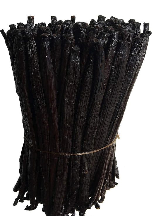 4oz Tahitian Vanilla Beans Grade A for Extract, Cooking and Baking by FITNCLEAN VANILLA| 0.25 Pound (1/4Lb) Bulk 5"-7" Fresh Gourmet Natural Raw NON-GMO Pods.