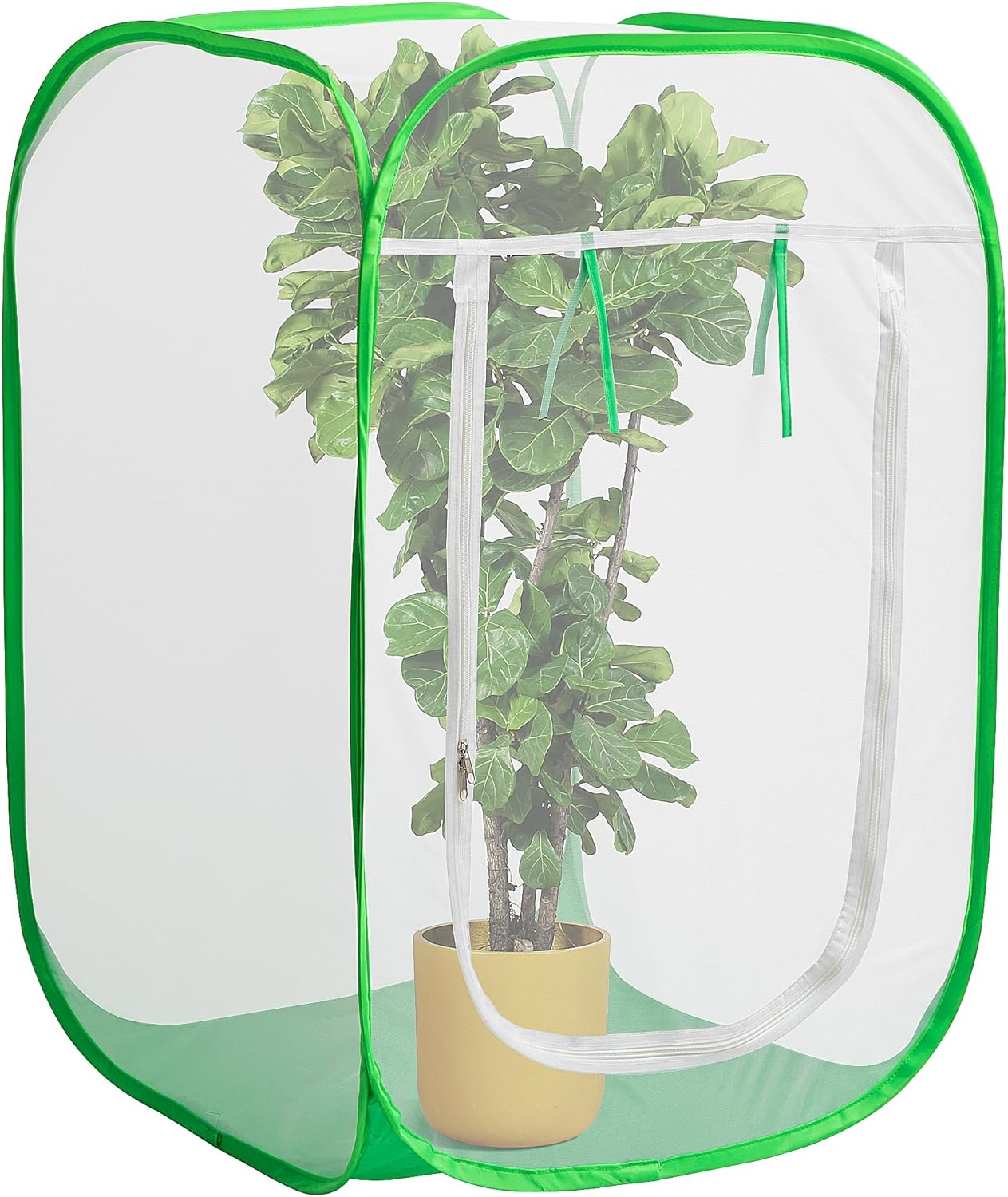 24" x 24" x 36" Pop Up Garden Mesh Plant Cover, Plant Protectors Mesh Plant Enclosure, Garden Net Cage Pest Protection Guard Tent with Storage Bag for Protect Plant Vegetable Fruit from Birds Insects