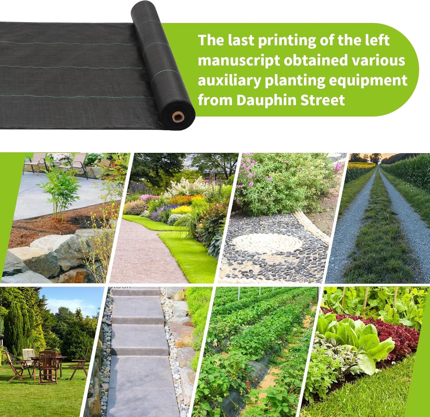 3x100ft 3.2OZ,Weed Barrier Landscape Fabric Heavy Duty, Woven Weed Control Fabric, High Permeability Good for Flower Bed, Geotextile Fabric Underlayment, Driveway (3.2ft*49ft)