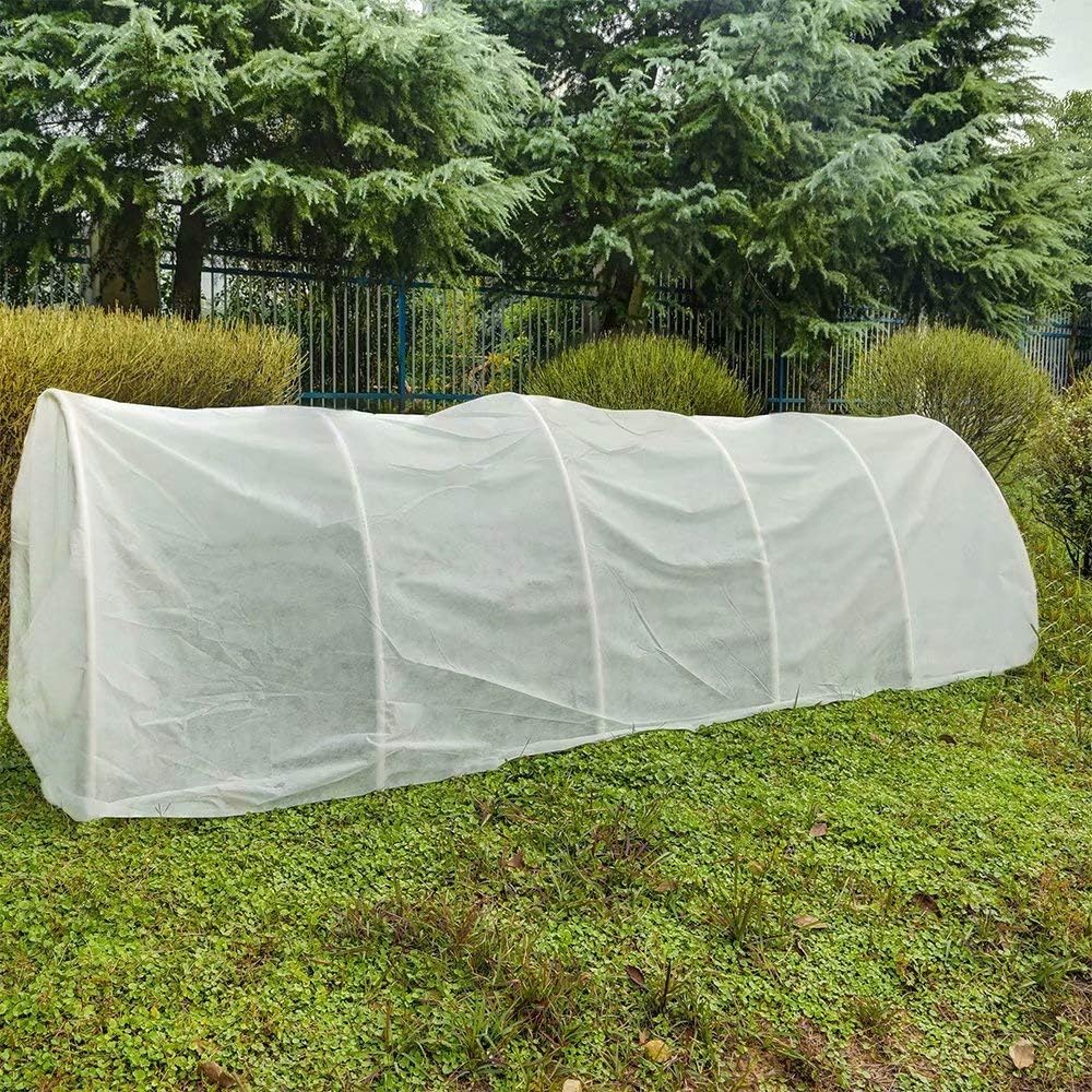 Agfabric Plant Covers Freeze Protection 6'x25' 0.55oz Frost Blankets for Plants Garden Plant Cover Freeze Cloths,Plants Winter Frost Freeze Protection,White