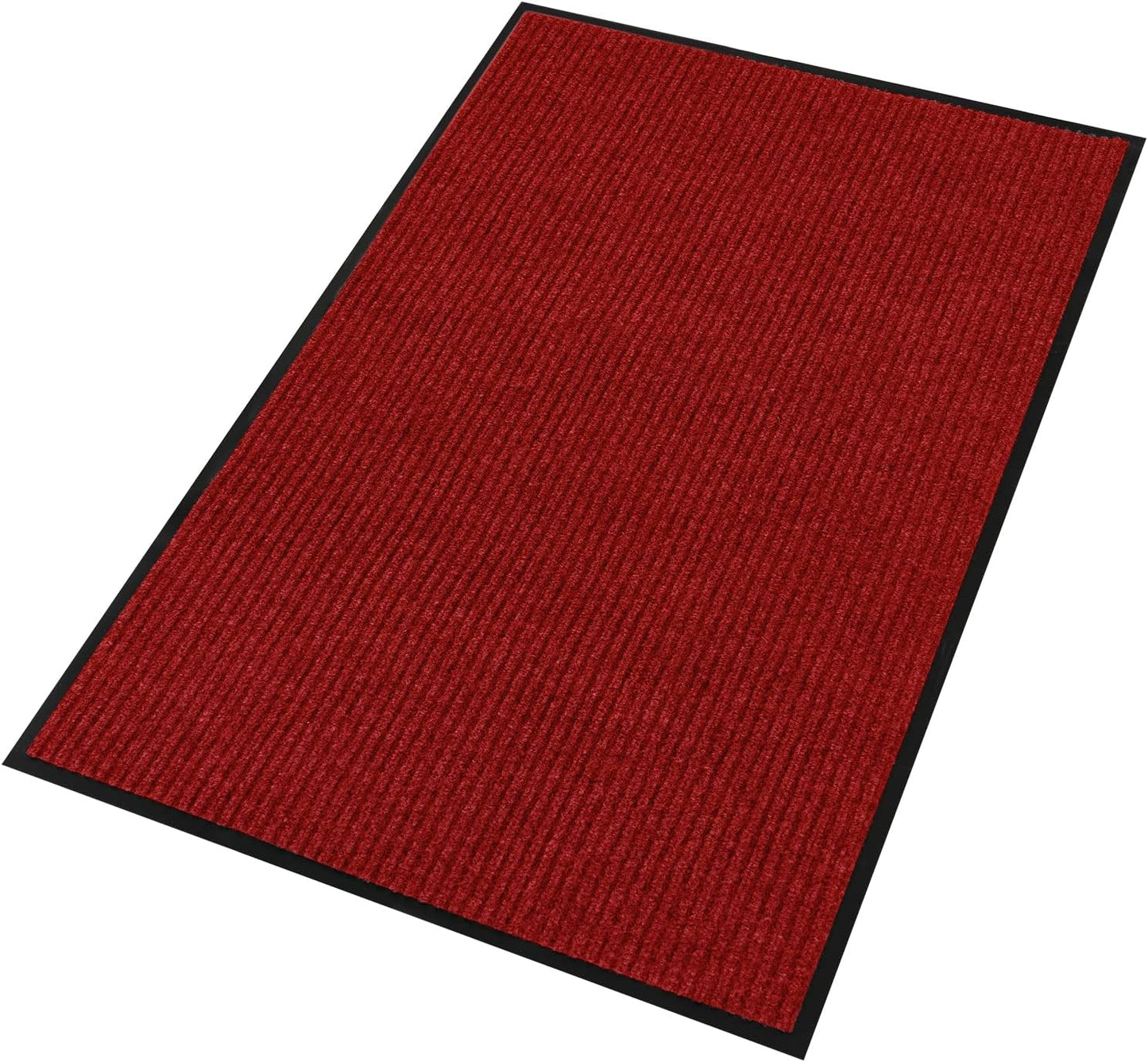 Profile Rubber Door Mat, 72x48inch, Heavy Duty, Entrance Doormat, Indoor and Outdoor, Waterproof, Easy Clean Shoe Scraper, Home Rug Welcome Mats for Entryway, Patio, Porch(Red)