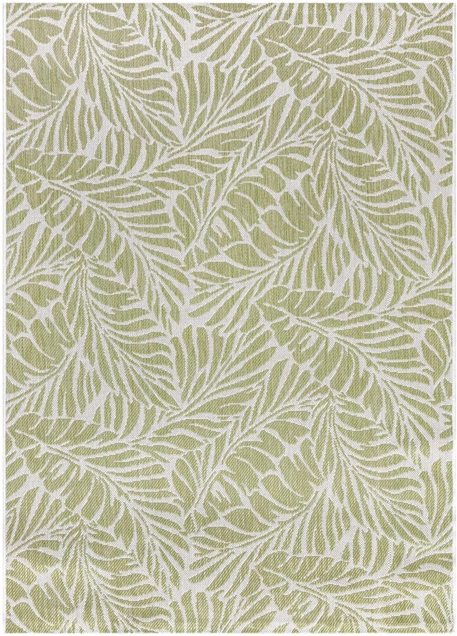 Keen Home Design Terrace Outdoor Area Rug - 5x8 Washable Indoor/Outdoor Rug for Patio, Kitchen, Balcony, Beach, Garden, Deck and Porch, Size: 5'3"x7'7"