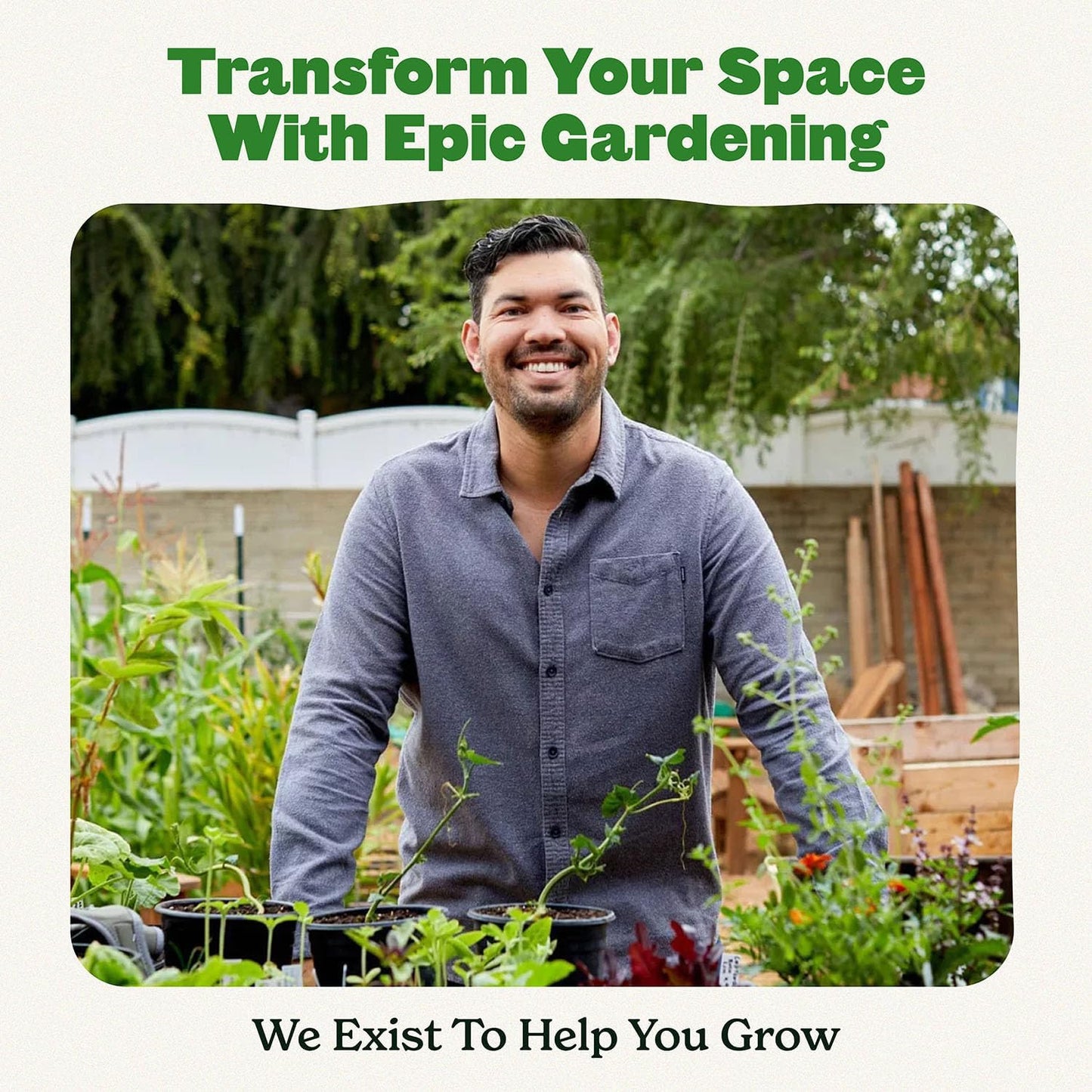 Epic Gardening Reusable Seed Starter Tray - 6 Cell/120 Seedling Starter Trays - Easy Watering, Indoor Greenhouse, Plant Starter, Gardener-Friendly for Seedlings | UV-Treated & BPA-Free - Terracotta