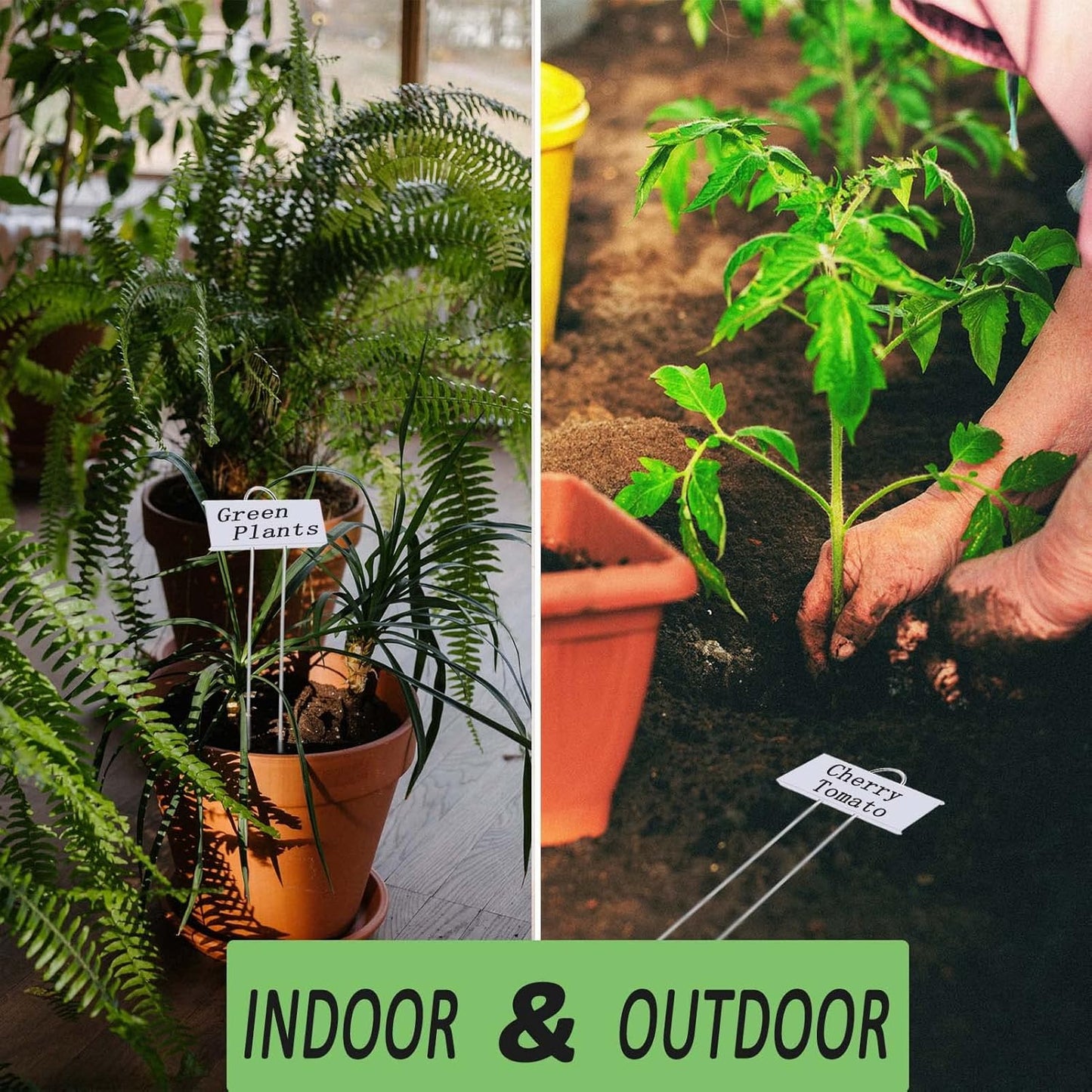 30pcs Plant Labels for Outdoor Garden Waterproof Plant Markers for Outdoor Plants, 11inch Metal Plant Tags and Labels Garden Markers for Seedlings Herbs Vegetable Greenhouse Gifts (White)