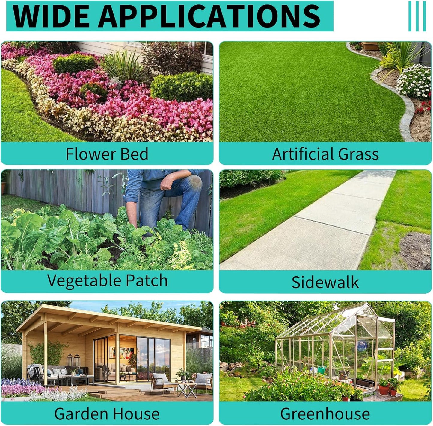 4 x 600 FT Weed Barrier Fabric,3.2 OZ Landscape Fabric,Heavy Duty PP Ground Cover for Gardening,Farming