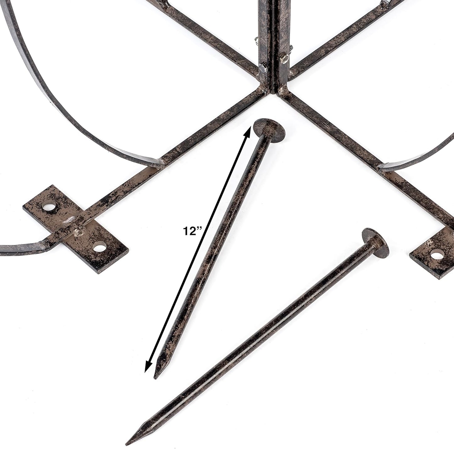 H Potter Garden Trellis for Climbing Plants Wrought Iron Metal Yard Art for Patio Deck or Garden