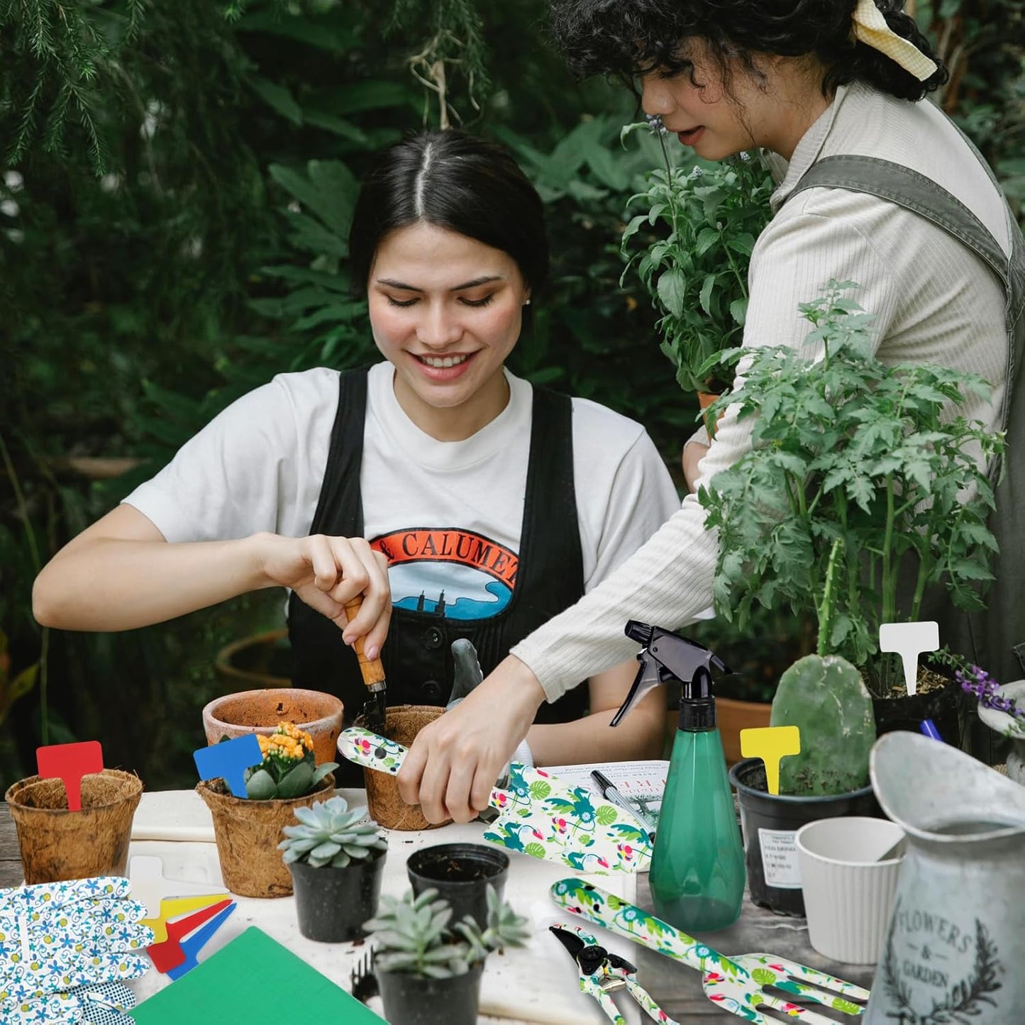 Garden Tool Set 10 Pcs, Heavy Duty Gardening Hand Tools with Garden Tool Bag, Mom Gifts for Mothers Day, Gardening Gifts for Women Garden Lover, Birthday Christmas Thanksgiving for Mom Grandma